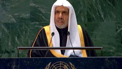في يوم مكافحة الإسلاموفوبيا .. الدكتور العيسي من مقر الأمم المتحدة بنيويورك: "لا" لربط الإرهاب بدين يعتنقه حوالي ملياري إنسان 2 86b1a55c 5422 4b88 86f8 8a3997158f12 في يوم مكافحة الإسلاموفوبيا .. الدكتور العيسي من مقر الأمم المتحدة بنيويورك: "لا" لربط الإرهاب بدين يعتنقه حوالي ملياري إنسان
