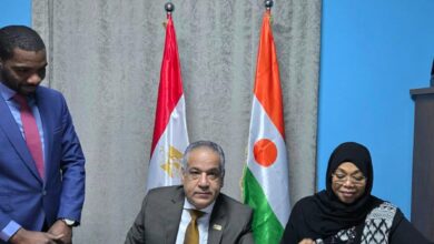 IMG 20250417 WA0004 « رجال الأعمال المصريين الأفارقة  » و« تجارة النيجر »  يوقعان برتوكول تعاون 