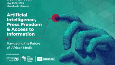 مراكش تستضيف مؤتمر الإعلام الإفريقي لتأثير الذكاء الاصطناعي على الصحافة 5 IMG 20250428 WA0012 مراكش تستضيف مؤتمر الإعلام الإفريقي لتأثير الذكاء الاصطناعي على الصحافة