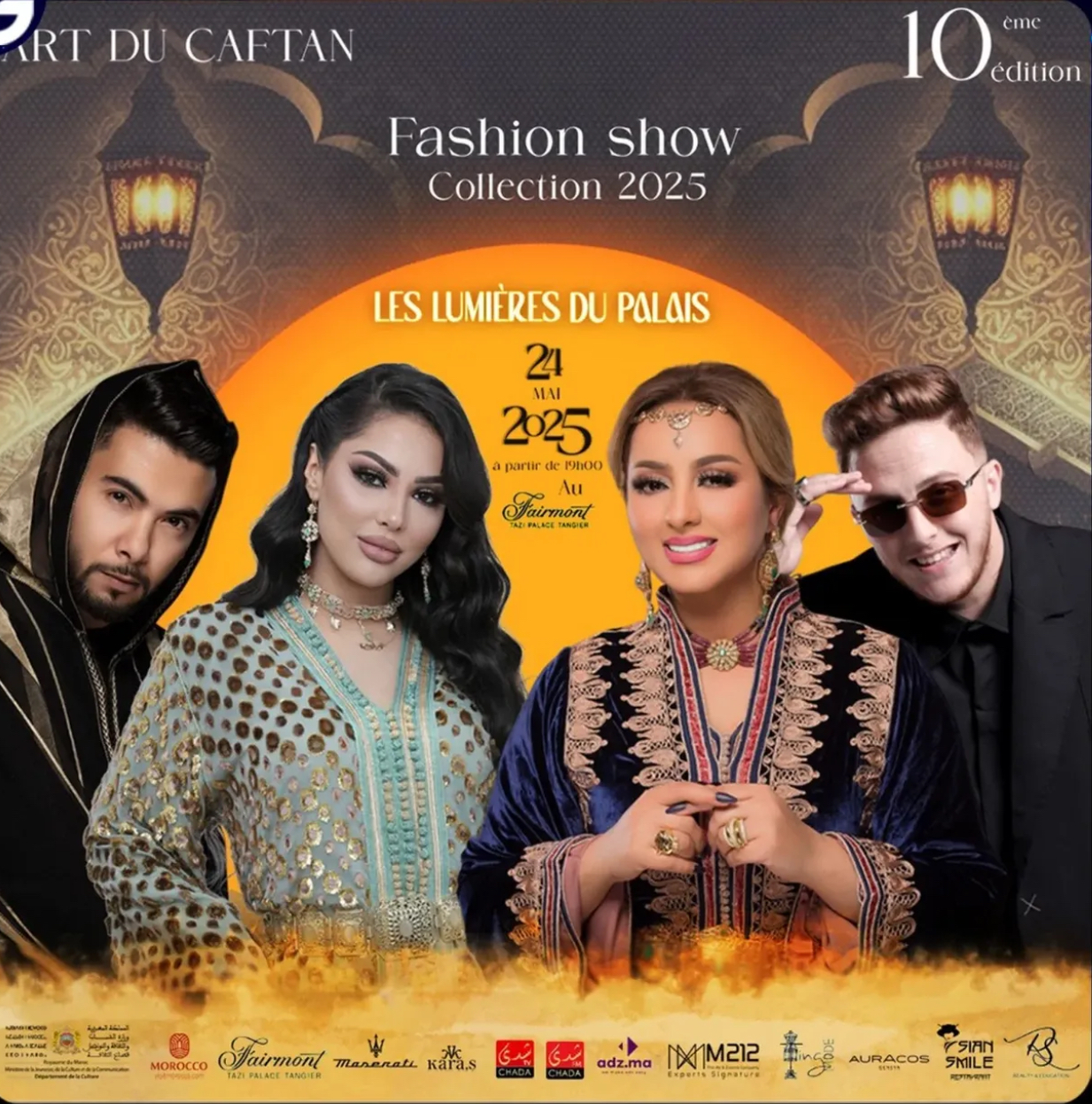 « Art du Caftan » يحتفي بعشر سنوات من الإبداع في دورته العاشرة بمدينة طنجة 1 Arts du caftans Tanger Insta « Art du Caftan » يحتفي بعشر سنوات من الإبداع في دورته العاشرة بمدينة طنجة