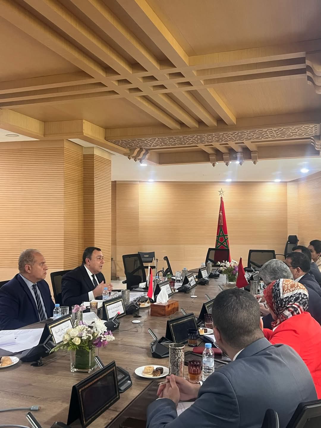 FB IMG 1746272432715 مشاورات سياسية بين مصر والمغرب بالرباط
