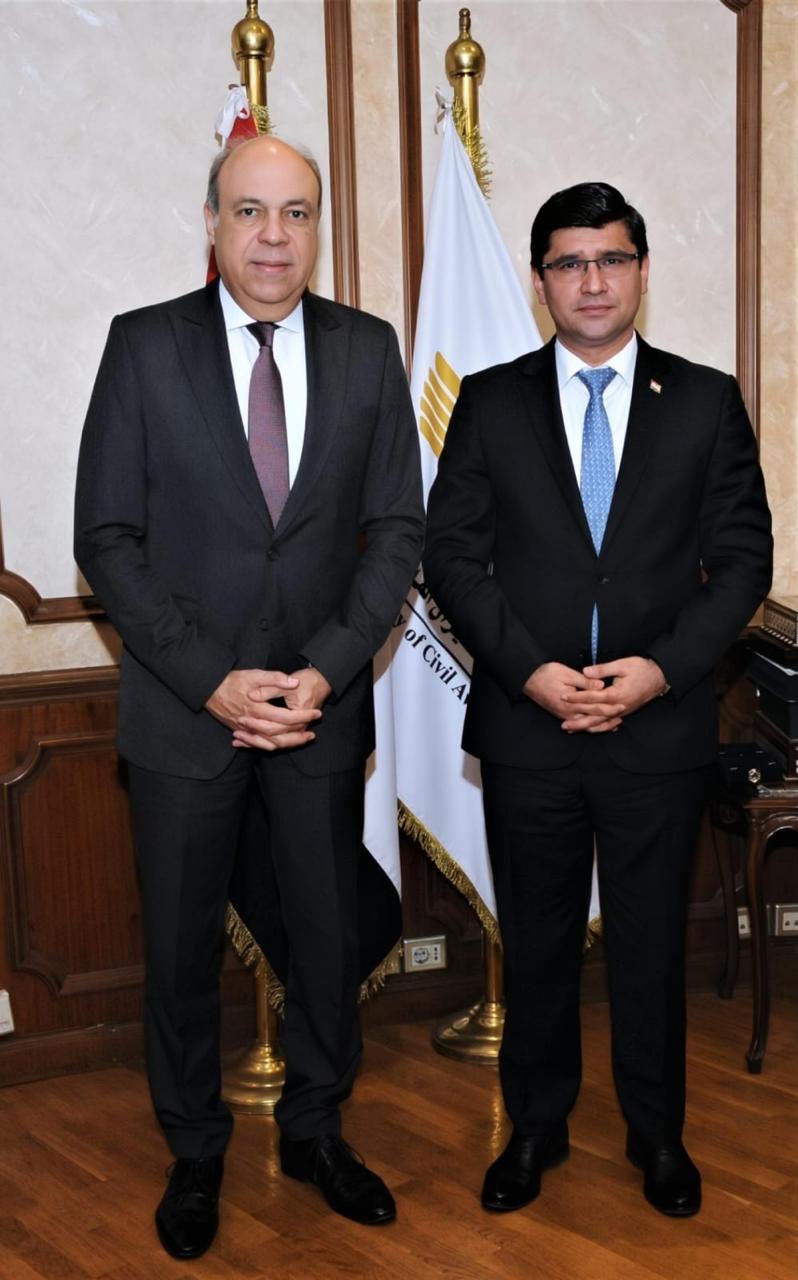 IMG 20250506 WA0023 مصر وطاجيكستان تبحثان فرص التوسع في الربط الجوي بين البلدين 