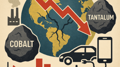 أزمة المعادن الإستراتيجية تهدد الاقتصاد العالمي: الكوبالت والتنتاليت في قلب العاصفة  5 e0afaa7a b320 4584 a70e 54b9e291c745 أزمة المعادن الإستراتيجية تهدد الاقتصاد العالمي: الكوبالت والتنتاليت في قلب العاصفة
