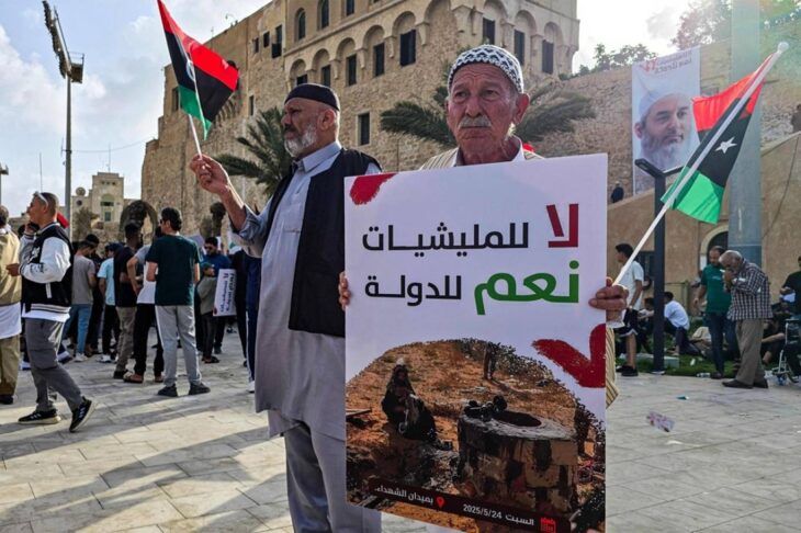 ليبيا: محاولة الاستيلاء على السلطة في طرابلس تأتي بنتائج عكسية (1) 1 لا للميليشيات 730x486 1 ليبيا: محاولة الاستيلاء على السلطة في طرابلس تأتي بنتائج عكسية (1)