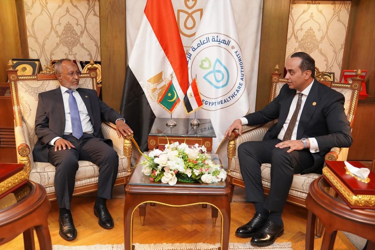 ملتقى الصحة الأفريقي Africa Excon 2025.. مصر وموريتانيا تبحثان تعزيز التعاون المشترك ونقل الخبرات المصرية في الإصلاح الصحي 1 FB IMG 1750864252252 ملتقى الصحة الأفريقي Africa Excon 2025.. مصر وموريتانيا تبحثان تعزيز التعاون المشترك ونقل الخبرات المصرية في الإصلاح الصحي