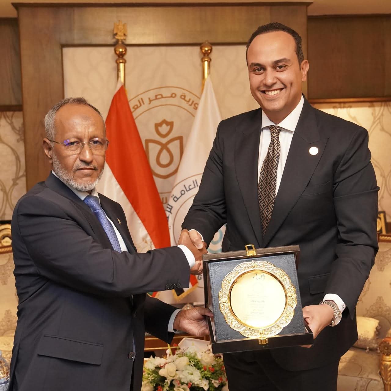 FB IMG 1750864263760 ملتقى الصحة الأفريقي Africa Excon 2025.. مصر وموريتانيا تبحثان تعزيز التعاون المشترك ونقل الخبرات المصرية في الإصلاح الصحي