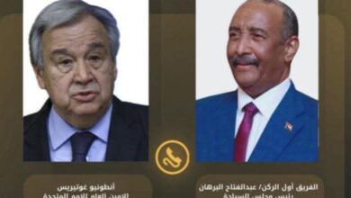 « البرهان » يوافق علي دعوة أمين عام الأمم المتحدة إعلان هدنة إنسانية في الفاشر 4 IMG ٢٠٢٥٠٦٢٧ ١٤٥٧٥٤ « البرهان » يوافق علي دعوة أمين عام الأمم المتحدة إعلان هدنة إنسانية في الفاشر