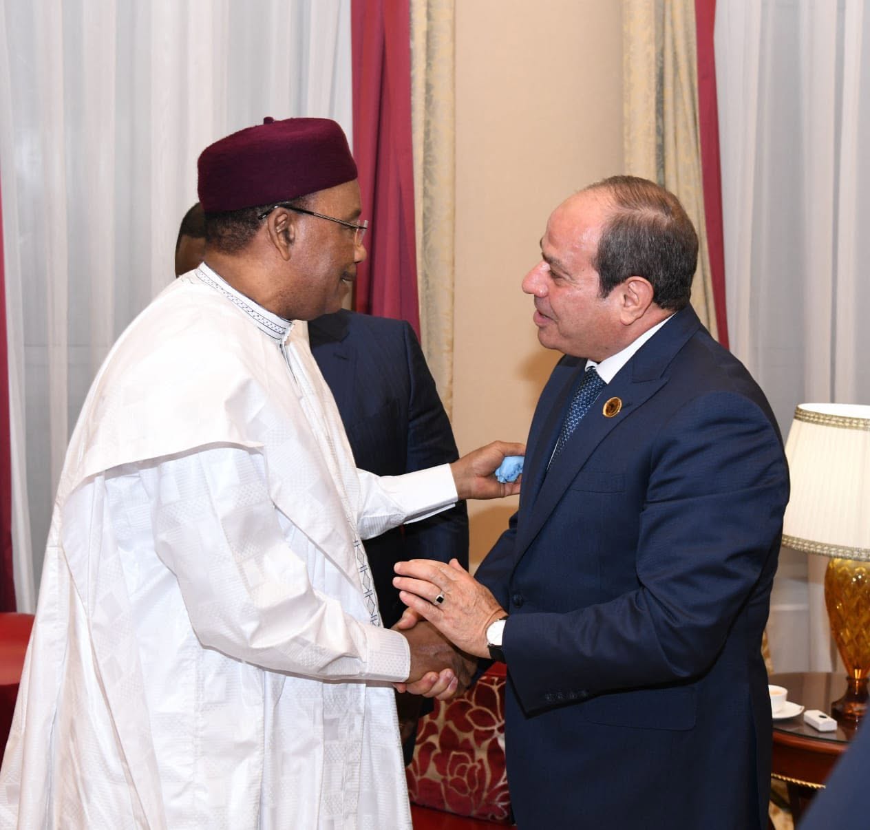 514246621 1293659458789446 3286434403048455626 n الرئيس السيسي يبحث مع عدد من القادة الأفارقة سبل دفع جهود التنمية وحفظ السلم والأمن بأفريقيا