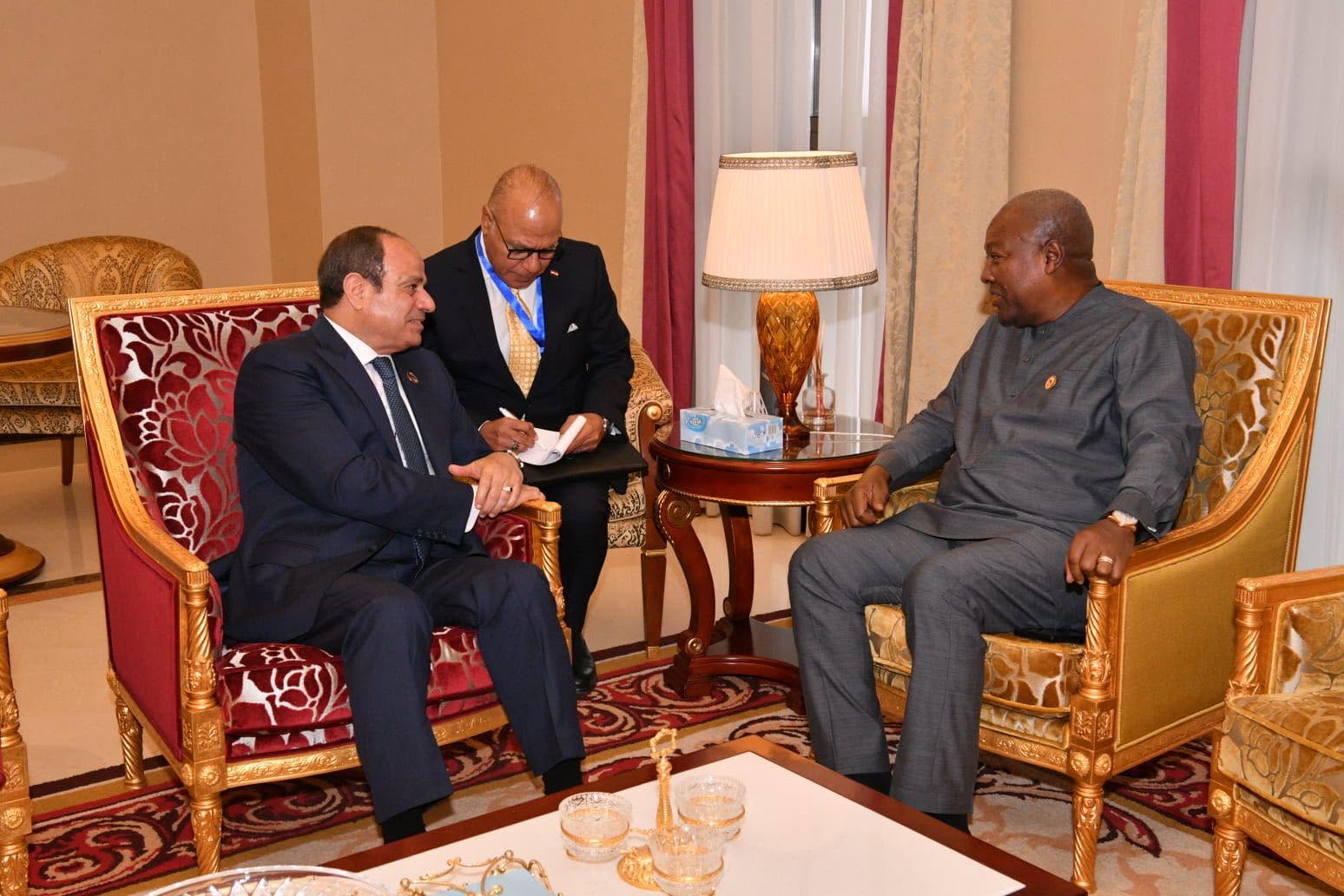 517995617 1293643515457707 5195947281336327032 n الرئيس السيسي يبحث مع رئيس غانا سبل تعزيز العمل الجماعي على مستوى القارة الأفريقية