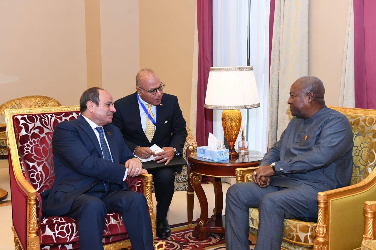 518250348 1293643582124367 1335633668454742398 n الرئيس السيسي يبحث مع رئيس غانا سبل تعزيز العمل الجماعي على مستوى القارة الأفريقية