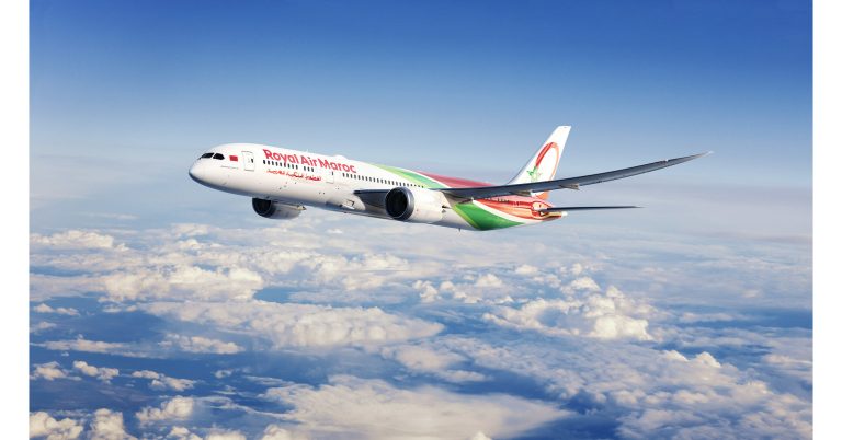 RAM 787 9 768x402 1 الخطوط الملكية المغربية تدشن وجهات دولية جديدة مدعومة بتوسيع الأسطول