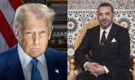 في برقية إلى الملك محمد السادس.. ترامب يجدد اعتراف واشنطن بسيادة المغرب على الصحراء 1 SM TRUMP في برقية إلى الملك محمد السادس.. ترامب يجدد اعتراف واشنطن بسيادة المغرب على الصحراء