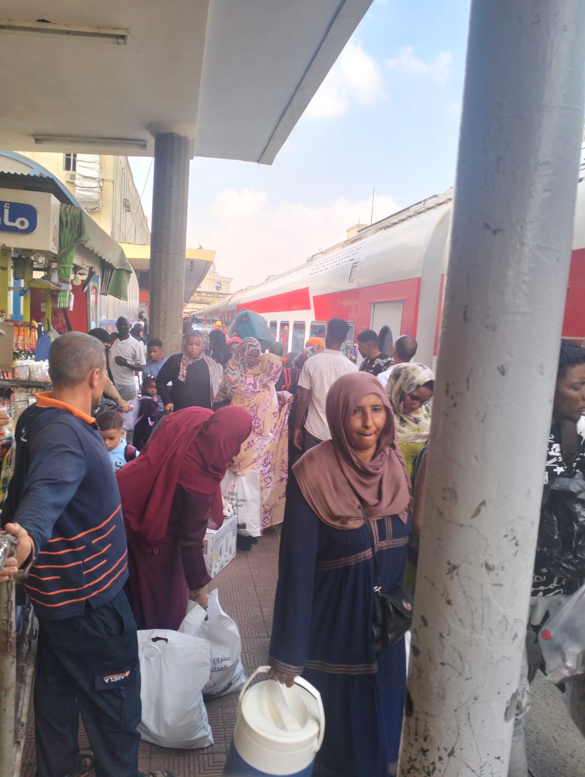 IMG 20250917 WA0013 العودة الطوعية: 1400 سوداني يغادرون مصر عبر القطار رقم 17