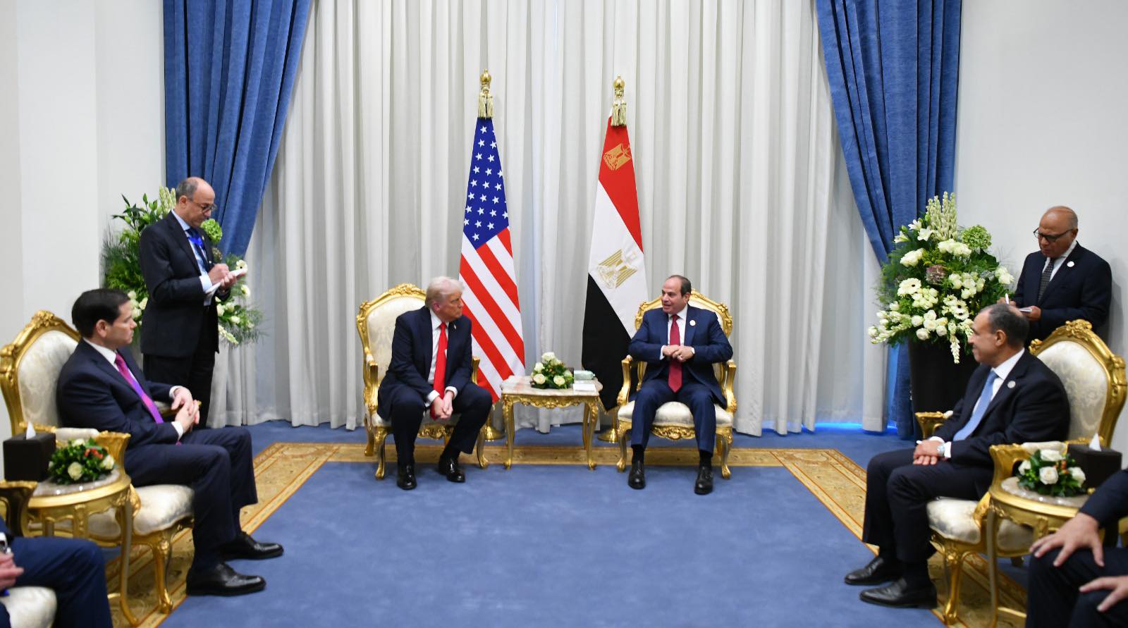 559411311 1367322101423181 8723992401796552860 n الرئيس السيسي يؤكد تقدير مصر البالغ لدور الرئيس الأمريكي في وقف الحرب بقطاع غزة