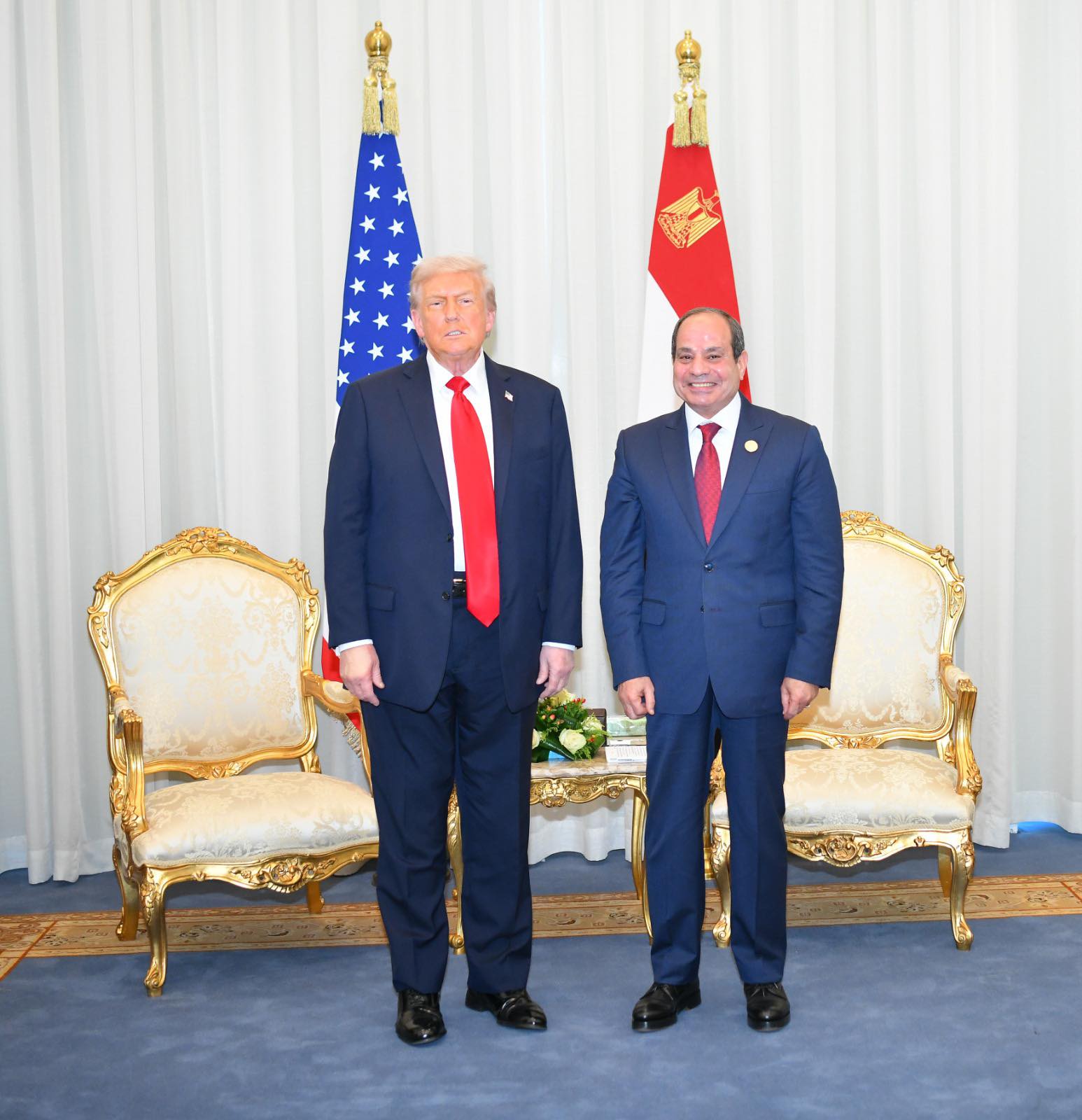 559532544 1367322154756509 2611548820501801294 n الرئيس السيسي يؤكد تقدير مصر البالغ لدور الرئيس الأمريكي في وقف الحرب بقطاع غزة