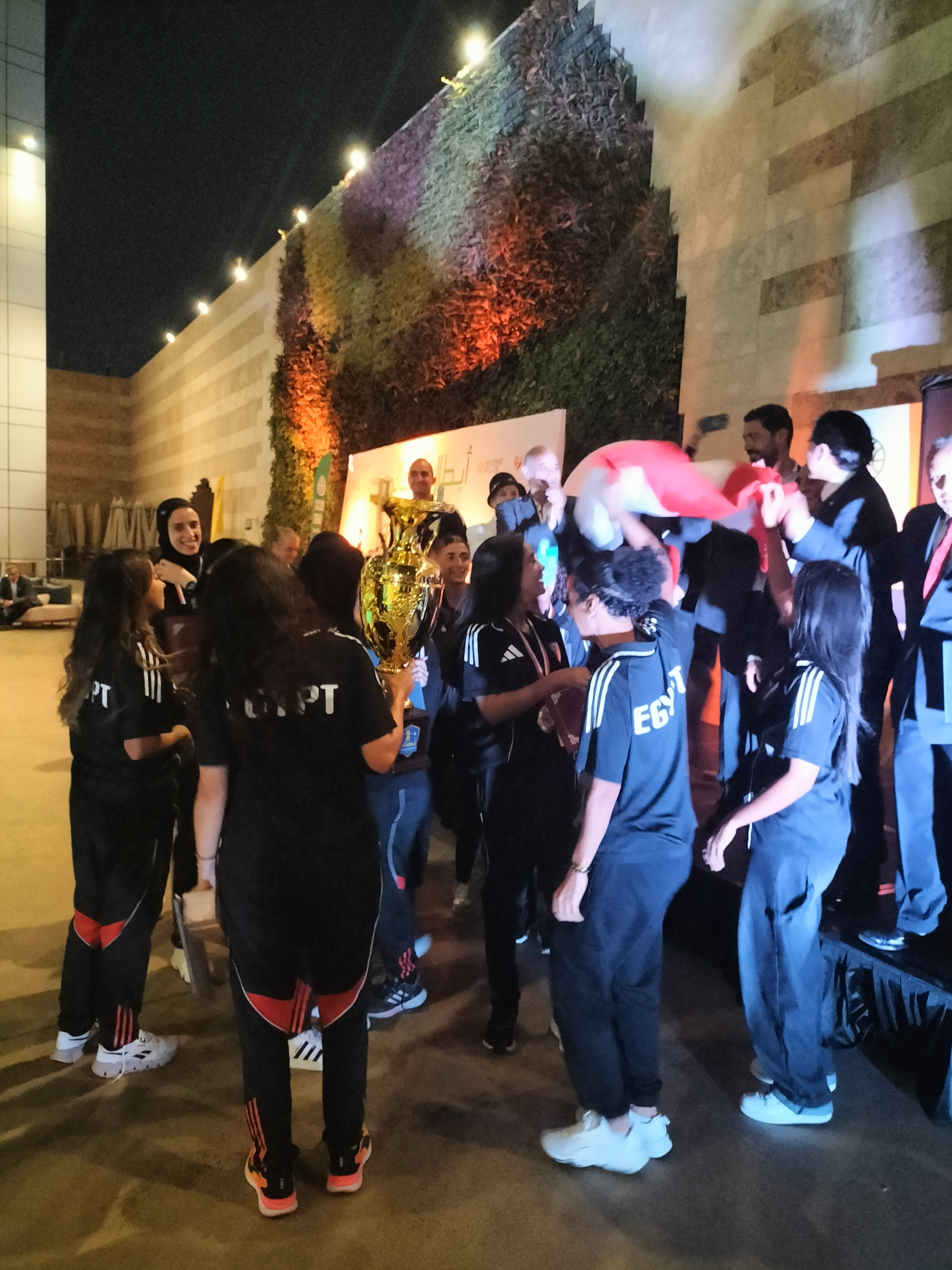 IMG20251004211456 احتفالية علي نيل القاهرة لتكريم منتخب مصر للسيدات أبطال العالم في « الميني فوتبول » 