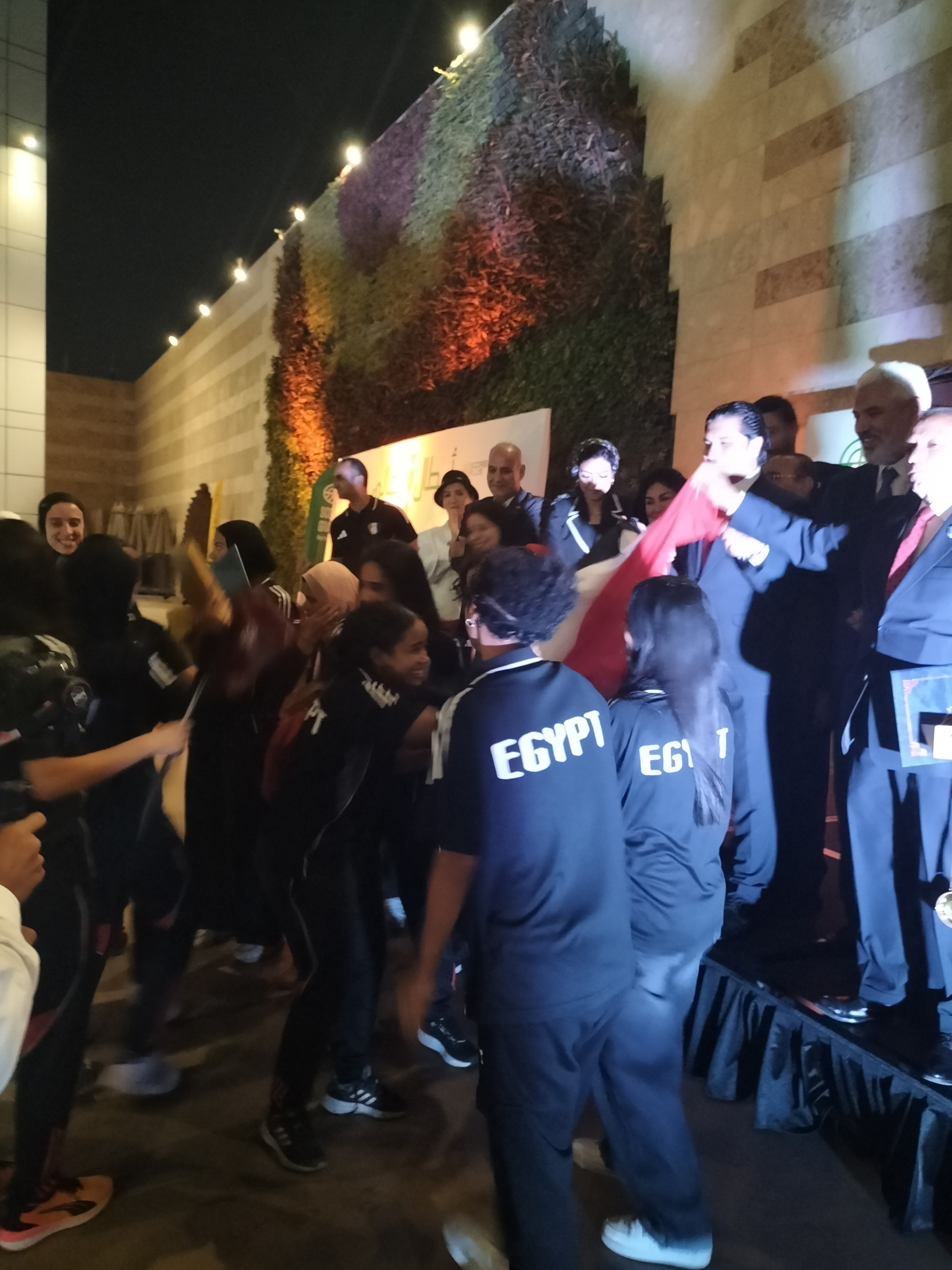 IMG20251004211511 احتفالية علي نيل القاهرة لتكريم منتخب مصر للسيدات أبطال العالم في « الميني فوتبول » 