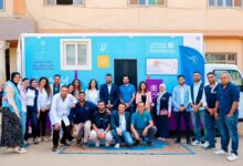 IMG 20251111 WA0034 مؤسسة البنك التجاري الدولي ومؤسسة إبراهيم بدران يحتفلان بافتتاح عيادة الأسنان المتنقلة ضمن مشروع "أطفالنا مستقبلنا"