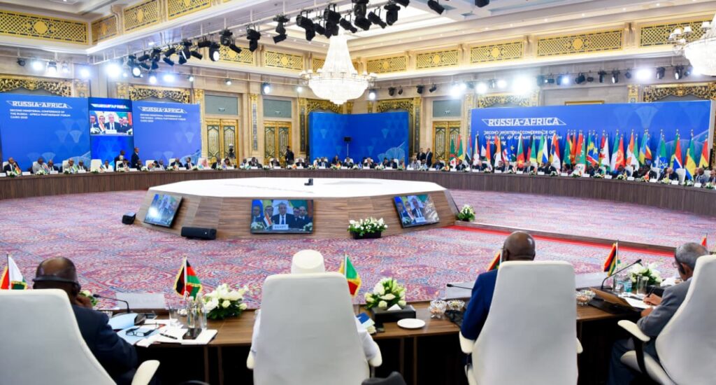 4db7cf91 fcef 4948 86d5 3b90023d70f4 وزير الخارجية في افتتاح منتدي الشراكة الروسية الإفريقية : صوت إفريقيا يجب أن يكون حاضرًا ومؤثرًا في صياغة القرارات الدولية الكبرى