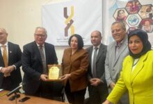 IMG 20251206 WA0029 اتحاد الإعلاميين الإفريقي الآسيوي يكرم الدكتورة ليلي موسى بدرع التميز