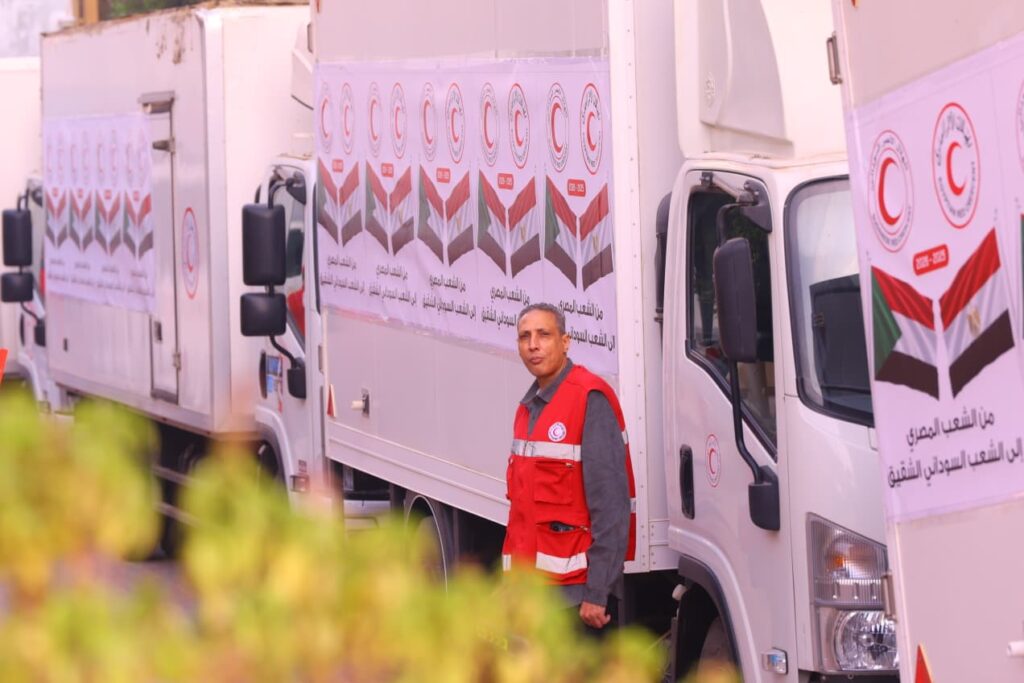 IMG 20251228 WA0003 وزيرة التضامن الاجتماعي تطلق قافلة مساعدات إنسانية لدعم الأشقاء في السودان