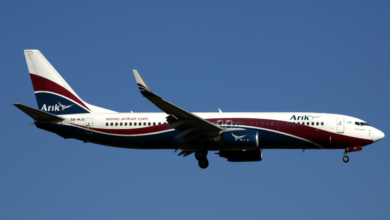 arik air 737 800 source rob finlayson نيجيريا تراهن على الطيران لتعزيز اقتصادها.. وتحتفل بمئوية أول رحلة وتطلق أول معرض جوي دولي