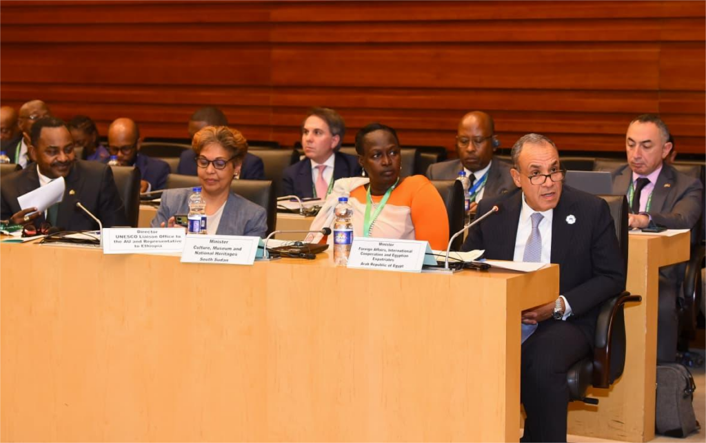093d4acb 81f1 4d56 9483 de16fb200b29 خلال حلقة نقاشية لليونسكو والمفوضية الأفريقية .. مصر تؤكد التزامها بدعم استرداد التراث الأفريقي 
