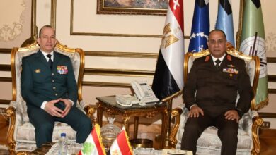 641276661 1215308150773803 414138343972158269 n الفريق أشرف سالم زاهر وزير الدفاع يلتقى قائد الجيش اللبنانى