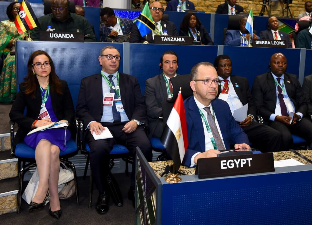 IMG 20260212 WA0003 بمشاركة وزير الخارجية السوداني.. مصر تقود جلسة مشاورات «  السلم والأمن الأفريقي »حول السودان