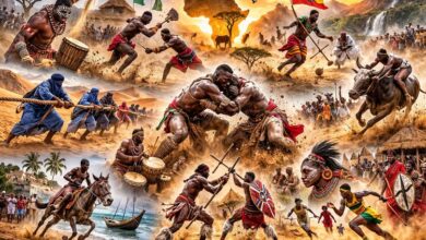 652593894 933968246085744 2308465956134844705 n 10 رياضات أفريقية تقليدية مذهلة تكشف أسرار القوة والروح والتراث في القارة