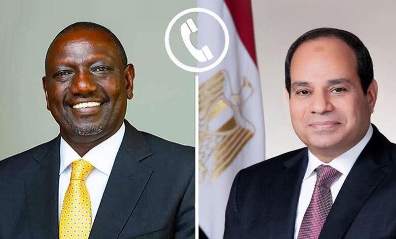 FB IMG 1777277846514 الرئيس السيسي يبحث هاتفيا مع « روتو » مستجدات الأوضاع في السودان والقرن الأفريقي
