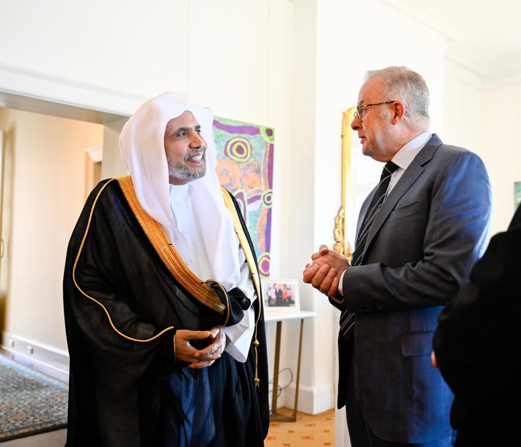 رئيس وزراء أستراليا يستقبل الأمين العام لرابطة العالم الإسلامي 4 IMG 20260414 WA0011 رئيس وزراء أستراليا يستقبل الأمين العام لرابطة العالم الإسلامي