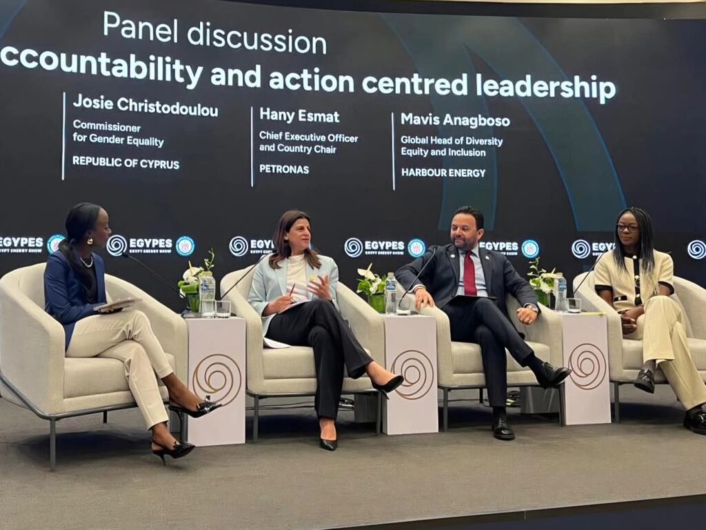 WhatsApp Image 2026 04 02 at 1.10.22 PM مفوضة المساواة أمام معرض " EGYPES " : تمثيل النساء في قطاع الطاقة لا يزال محدودًا