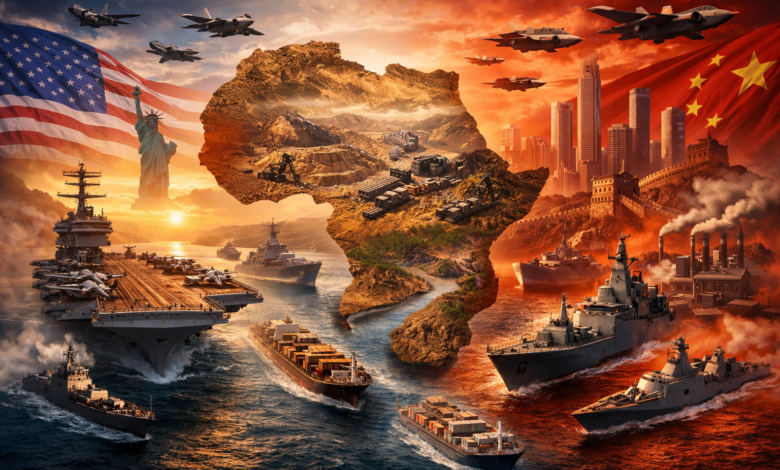 fc169013 96b9 41d9 94e5 46f5e3f5d4b2 تصعيد جيوسياسي جديد: صراع أمريكي صيني على موارد أفريقيا وممرات التجارة العالمية