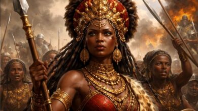 نسخة من البوم 2026 04 01T221416.792 الملكة نزينجا مباندي: أسطورة ورمز المقاومة الإفريقية ضد الاستعمار الأوروبي