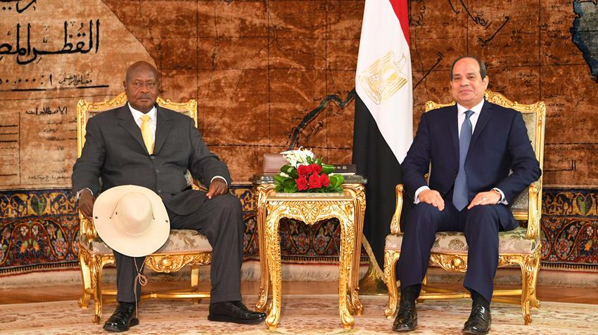 8 5 2018 6 jpg الرئيس السيسي يصل أوغندا .. وقمة مصرية أوغندية في كمبالا