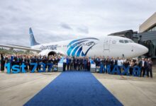 FB IMG 1777796639310 مصر للطيران تتسلّم أولى طائرات بوينج B737-8Max في إطار خطتها للتحديث الشامل لأسطولها الجوي
