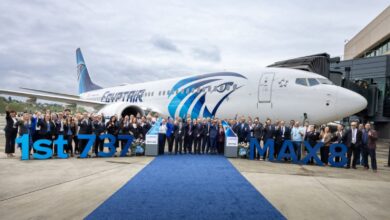 FB IMG 1777796639310 مصر للطيران تتسلّم أولى طائرات بوينج B737-8Max في إطار خطتها للتحديث الشامل لأسطولها الجوي