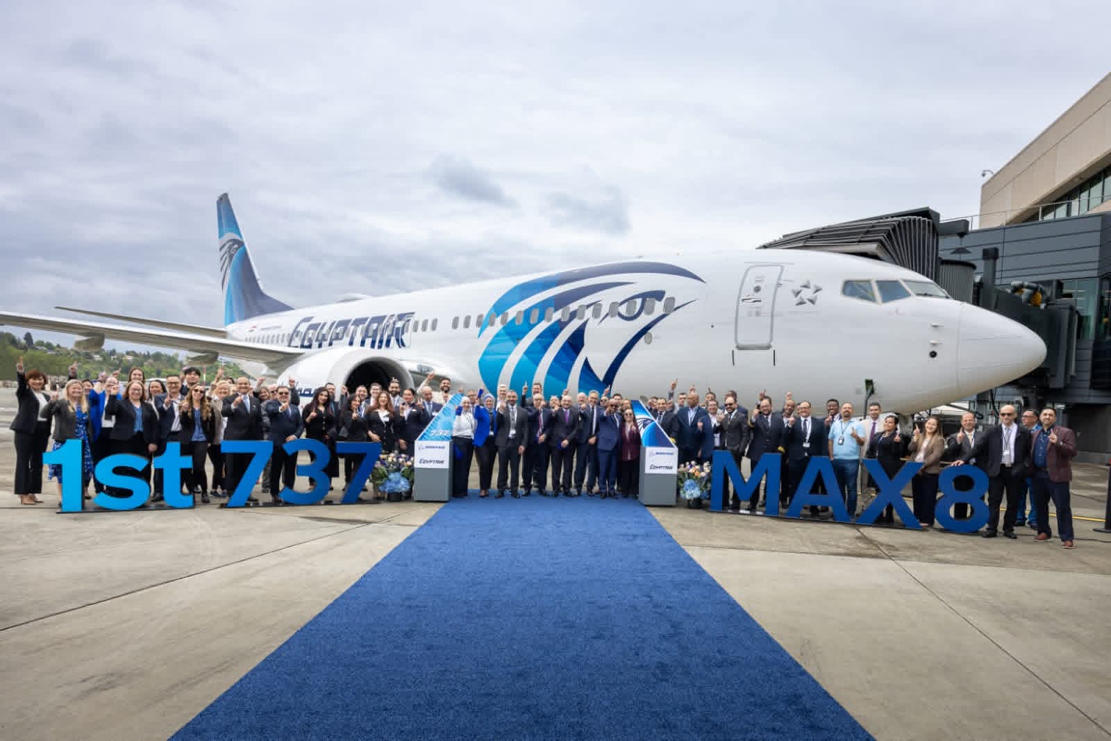FB IMG 1777796639310 مصر للطيران تتسلّم أولى طائرات بوينج B737-8Max في إطار خطتها للتحديث الشامل لأسطولها الجوي