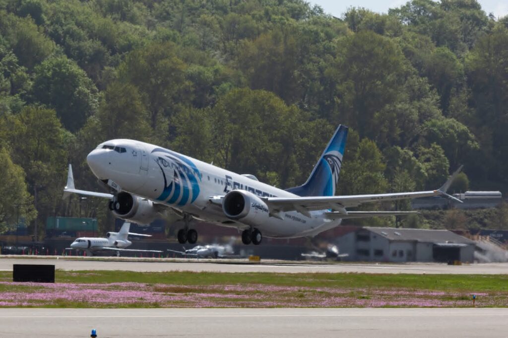 FB IMG 1777796642342 مصر للطيران تتسلّم أولى طائرات بوينج B737-8Max في إطار خطتها للتحديث الشامل لأسطولها الجوي