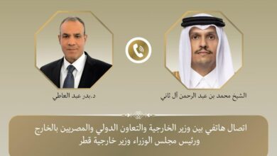 IMG 20260509 WA0002 وزير الخارجية يبحث مع رئيس مجلس الوزراء وزير خارجية قطر خفض التصعيد الإقليمي