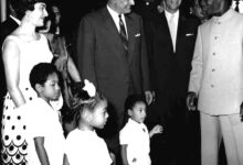 Nkrumah his family and Nasser 1965 1 السفير دكتور محمد حجازي يكتب : عبد الناصر و كوامي نكروما… من الاستقلال الوطني إلى حلم الوحدة القارية (2)