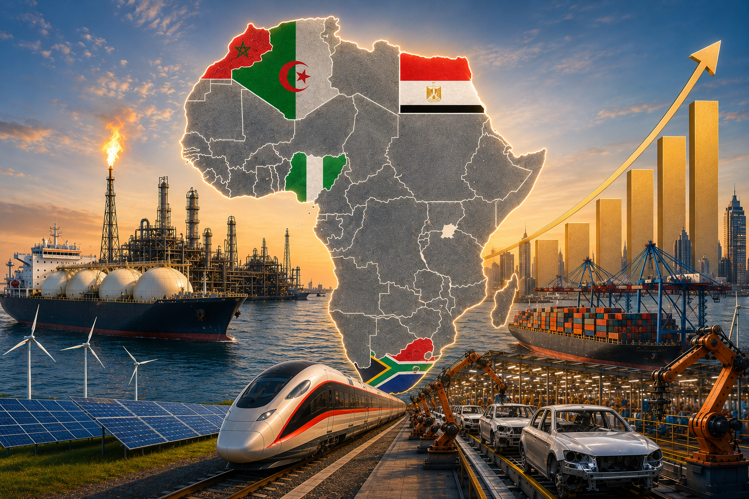 file 0000000070b071fd91eadbc373050b4b خمس قوى اقتصادية تهيمن على نصف اقتصاد أفريقيا عام 2026.. مصر وجنوب أفريقيا ونيجيريا في الصدارة