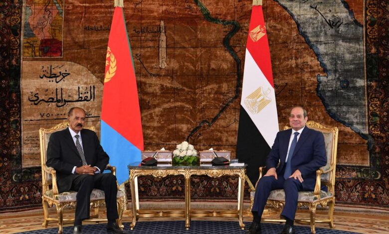 الرئيس عبد الفتاح السيسي يستقبل أسياس أفورقي رئيس إريتريا