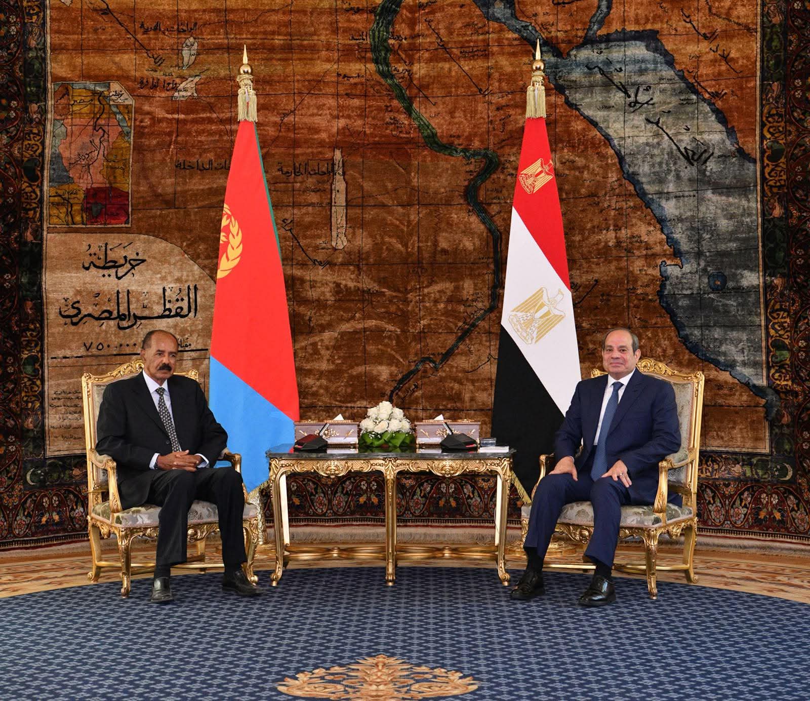 الرئيس عبد الفتاح السيسي يستقبل أسياس أفورقي رئيس إريتريا
