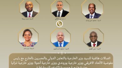 IMG 20260609 WA0005 وزير الخارجية يبحث هاتفيا مع رئيس مفوضية الاتحاد الأفريقي وعدد من نظرائه الأفارقة سبل تعزيز التنسيق لإرساء دعائم السلم والأمن والاستقرار بالقارة