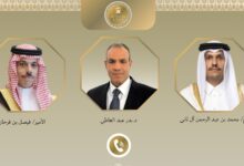اتصالان هاتفيان للوزير الخارجية المصري مع نظيريه السعودي والقطري وزراء خارجية مصر والسعودية وقطر يبحثون تطورات الأزمة في السودان