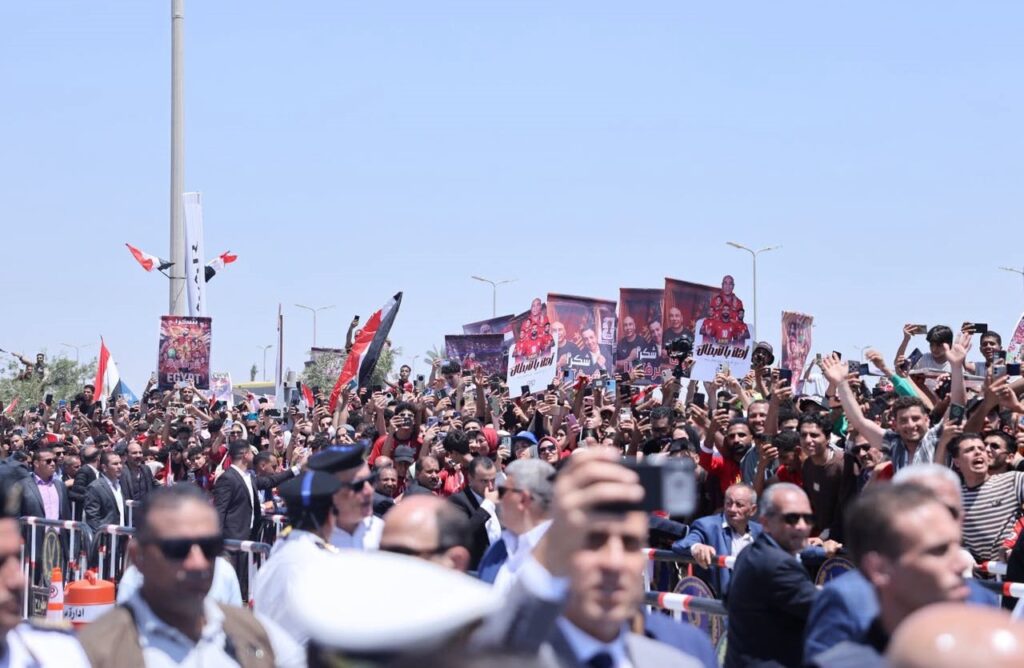 742726784 2093818897886733 276999473633111465 n استقبال الأبطال.. آلاف المصريين يحتفون بمنتخب مصر بعد أفضل مشاركة في تاريخ كأس العالم 