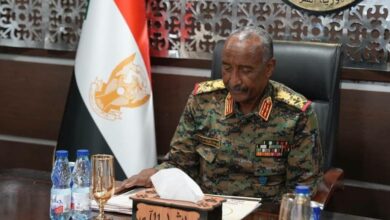 الفريق أول عبد الفتاح البرهان خلال رئاسته لمجلس الأمن والدفاع السوداني