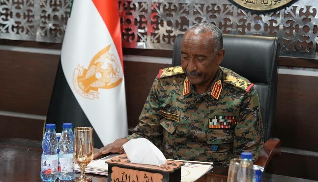 الفريق أول عبد الفتاح البرهان خلال رئاسته لمجلس الأمن والدفاع السوداني